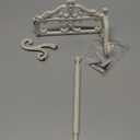 Comfy Hour Antique and Vintage Collection Cast Iron Classic Toilet Paper Holder, White
