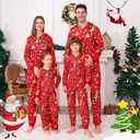 ANGELGGH Family Matching Christmas Onesie Pajamas, Vacation Cute Printed One Piece Pajamas, Xmas Hooded Holiday Sleepwear (Red, L)