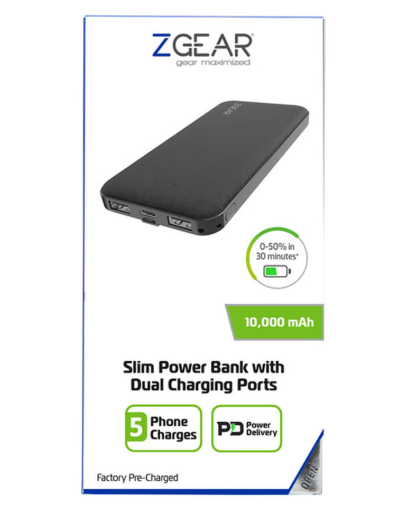 ZGEAR 2000MAH DO W/TYPE C POWER BANK