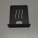 Steel Floating Shelves for Wall,Small Wall Shelf,Suitable for Bedroom, Living Room, Bathroom, Kitchen, Office (Black, 4.72x6.1 in)