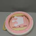 Portable, Foldable Potty seat for Toddler, Training Toilet Seat Emergency Toilet The Bottom Has the Function of Storing Garbage Bags for Car, Camping (Pink)