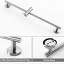 SKOWLL Bathroom Shower Head Slide Bar Wall Mount 26 Inch Shower Slide Bar No Drill, Brushed Nickel Sliding Shower Bar with Adjustable Handheld Shower Head Holder