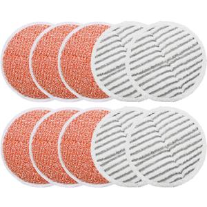 Replacement Pads for Bissell Spinwave Mop: 10 Pads for Bissell Spinwave,Spin Wave,Crosswave Expert/Pet/Cordless Hard Floor 2124 20393 2039a 20399 2039w 23159 23157 Spin Mop Cleaner Scrub Scrubber Pads