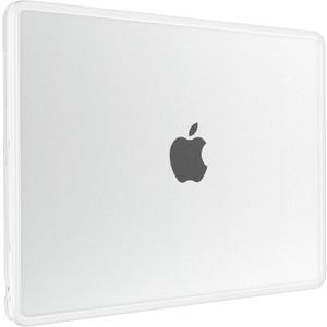 BlueSwan Anti-Cracking Case for MacBook Air 13 inch, M5 2026 M4 M3 M2 2025-2022 A3449 A3240 A3113 A2681, Drop Protection Soft TPU Bumper PC Base for Air 13.6 inch, Frosted White