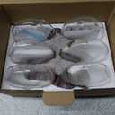 Mkono Wall Hanging Glass Terrariums Planter Oblate Flower Vase for Hydroponics Plants, Bathroom, Home Office Living Room Decor, Set of 6