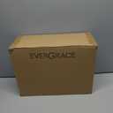 EVERGRACE Queen Comforter Set, 7-Piece Bed in a Bag, Shabby Chic Tufted Boho Bedding with Line Embroidery, Soft All Season Microfiber Comforter (90"x90") with Sheets, Pillowcases & Shams, Light Gray