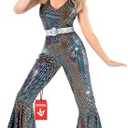 Morph Disco Costume Women, Womens Disco Costume, Retro Outfits For Women, Halloween Costumes For Adults, XL