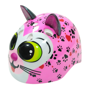 TuffNutZ Lumi 'Cool Kitty' Kids Light-Up Safety Helmet
