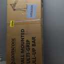 LIONSCOOL Multifunctional Wall Mounted Pull Up Bar with Pulley System, 48" and 16"/24" Multi-Grip Chin Up Bar, Cable Pulley Attachments Included, Perfect for Upper Body Workouts