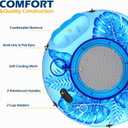 Jasonwell Inflatable River Tube Float - Heavy Duty River Float Pool Floats Lake Premium Water Tubes for Floating Recreational River Raft Lounge Floaties with 2 Cup Holders for Adult (X-Large, Blue)