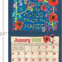 LANG Painted peace 2026 Wall Calendar - Made in USA