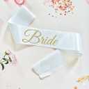 White ribbon , "Bride"