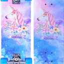 Skateboards for Beginners Kids Boys Girls and Adults,31''x8'', 7-Layer Maple, Double Kick Concave, Fascinating Cool, Solid&Durable (Pink Unicorn)