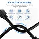 Ethernet Cable 200ft For Cat6/Cat5E, 10Gbps Compatible with Cat8/Cat7, 24AWG Network Cable Indoor&Outdoor, Direct Burial Waterproof&UV Resistant, High Speed Snagless RJ45 LAN Cord -PC/Router, Black