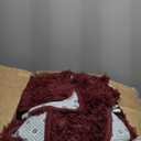 Fluffy Burgundy Red 8x10 Large Area Rugs for Living Room, Soft Plush Dark Red Rug for Living Room Decor, Big Shaggy Floor Carpet, Thick Non Slip Rectangle Carpets for Home Decor