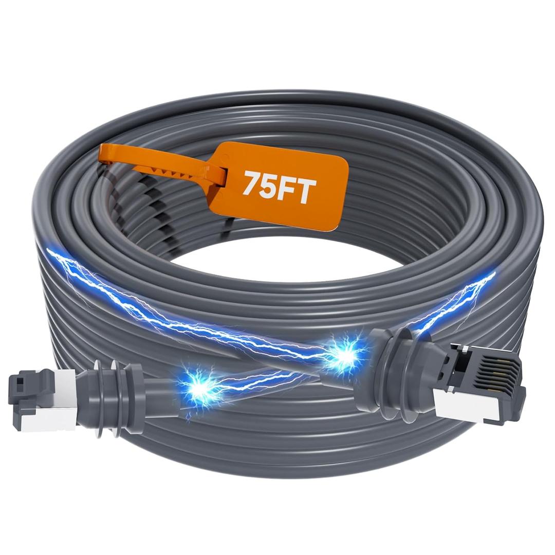 Starlink Cable, Starlink Gen 3 Cable, 75FT/23M Upgrade Waterproof Replacement for Starlink Rectangular Satellite Gen3 V3