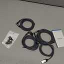 Magnetic Charging Cable 4 Pack (3.3ft/6.6ft/6.6ft/10ft), 540 Degree Rotating Magnet Phone Charger Cable, 3 in 1 Nylon Braided Magnetic USB Cable for Micro,Type C and iProduct Device