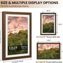 13x19 Picture Frame Set of 2, Wood Frame with Real Glass, Wide Border, 13X19 in