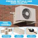 Hicarer 2 Sets Mini Split Wall Mounting Bracket for 7000-12000 Btu Heavy Duty Wall Bracket with Leveler Outdoor Ductless Mini Split Air Conditioner Ac and Heat Pump Systems Max 400 lb