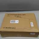 Ring Light with Stand for Desk,Adjustable Overhead Phone Mount with 10" Ring Light Tripod for iPhone,Phone Tripod with Light and Remote Phones Holder for Video Recording,Live Stream,Cooking Video