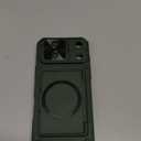 Vihibii for iPhone 17 Pro Max Case with Card Holder (4 Cards) [RFID Blocking] & Slide Lens Cover, Military Grade Drop Protection, Rugged Hard Back & Silicone Edge Wallet Phone Case 6.9" 5G 2025, Green