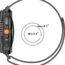 Bands Compatible with Samsung Galaxy Watch 8 40mm/44mm/Classic 46mm 2025, Magnetic Milanese Loop Mesh Metal Stainless Steel Replacement Wristband for Men Women (Black)