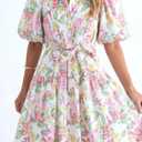 Sissyaki Women's Floral Maxi Dress 2026 Summer Spring Wedding Guest Dress (Pink, M)