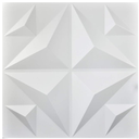 Art3d Decorative 3D Panels Textured Wall Design Board, White, 12 Tiles 32 Sq Ft Modern Size 19.7" x 19.7"