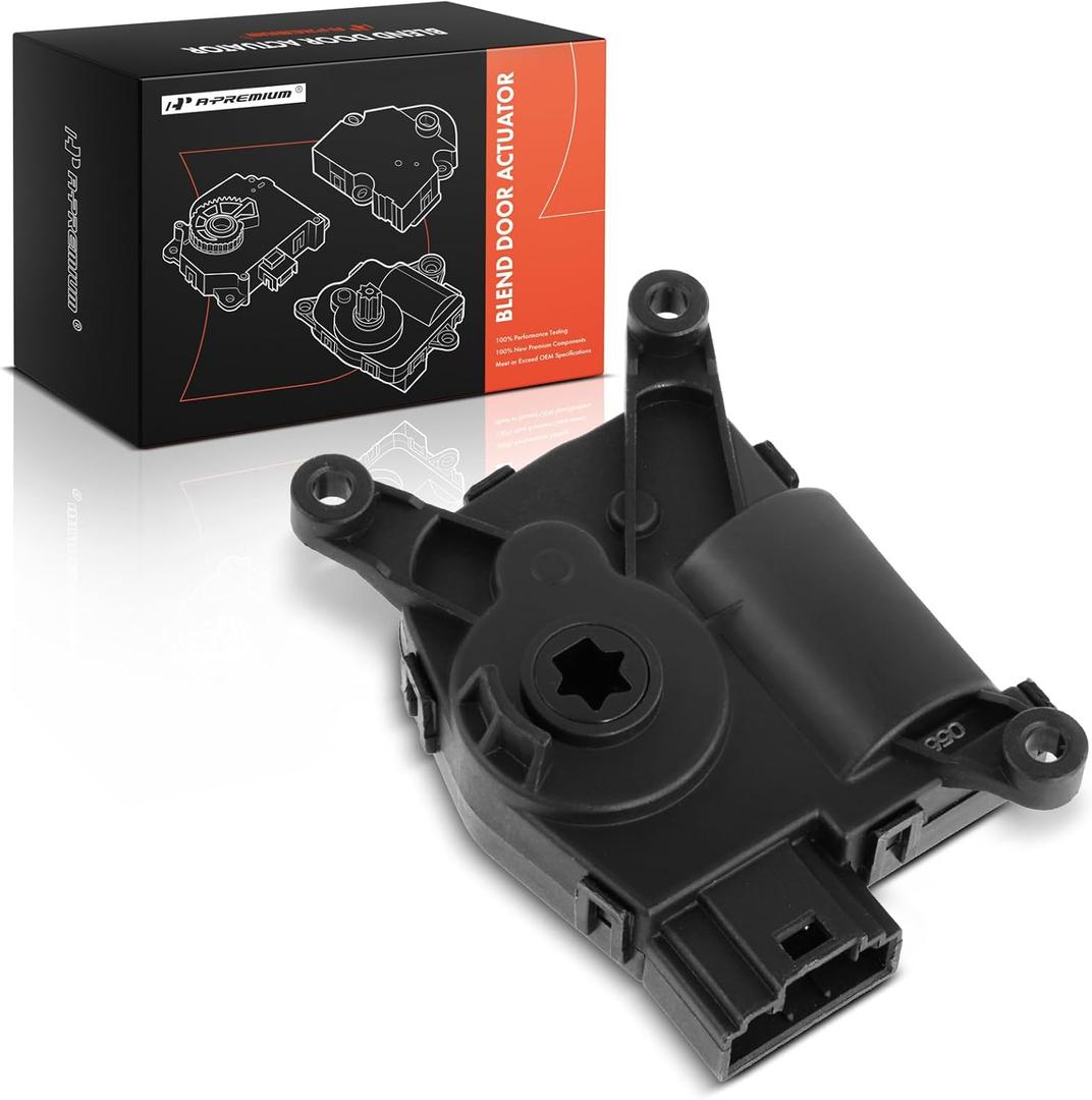 A-Premium HVAC Heater Blend Door Actuator, Compatible with Audi A3, Q3 Quattro, S3, RS3 & Volkswagen Atlas, CC, Eos, Golf, Jetta, Passat, Tiguan & More, Replace# 3C0907511A, 5Q0907511J