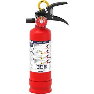 Ougist ABC Fire Extinguisher for Home & Vehicle - 2.5 lb 1-A:10-B:C Rated, Dry Chemical Fire Safety with Quick-Release Handle, Certified for Kitchen/Car/Boat Use-Model FF1KG