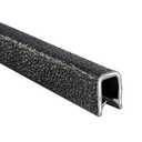TRIM-LOK - 150B2X1/4-25 Trim-Lok Edge Trim – Fits 1/4” Edge, 1/2” Leg Length, 25’ Length, Black, Pebble Texture – Flexible PVC Edge Protector for Sharp/Rough Surfaces, Easy to Install