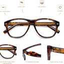 AMOMOMA Retro Aviator Reading Glasses for Women,Men,Men Blue Light Blocking Computer Readers Spring hinge AM6186 (Ac2.tortoise+c3.yellow Tortoise)