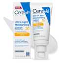 CeraVe Ultra-Light Moisturizing Lotion With SPF 30, Daily Face Moisturizer with SPF, Formulated with Hyaluronic Acid & Ceramides, Broad Spectrum SPF, Oil Free, Matte Finish, 1.7 Ounce