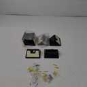 Peasur Solar Lights Outdoor Motion Sensor, 6 Pack 140 LED Solar Powered Fence Light Waterproof, 3 Modes Security Wall Lighting for Outside Yard Deck Garden (Black Frame)