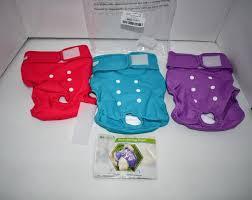 wegreeco Washable Reusable Premium Female Dog Diapers, Medium Large Small Dog Doggie Puppy & Doggy Diapers Female,Period Panties in Heat (Pack of 3, Large)