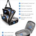 LUGGEX Underseat Carry On Luggage with Wheels, UDK Stylish Lightweight Under Seat Luggage, Soft Sided Personal Item Suitcase for Short Trip (UX-Core, All Black, 16 Inch)