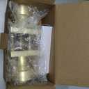 Haidms Gold Entry Door Knobs with Lock and Key, Keyed Different (5 Pack)