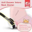 Soft Dog Cone Collar Alternative for Medium Dogs(Small&Medium Dachshund Beagle Shiba lnu), Adjustable Protective Dog Recovery Cone, Elizabethan Comfortable Neck Pillow Cone After Surgery Anti Licking (M(Neck Girth:9.8"-13.3"), Pink)