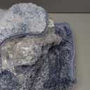 OLANLY Bathroom Rug Set 2 Piece, Soft Absorbent Microfiber Bath Mats and U-Shaped Contour Toilet Rug, Non-Slip, Machine Wash Dry, Plush Shaggy Bath Mats for Bathroom (24"x16"+24"x20", Blue)