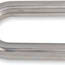 3.5 Inch 180 Degree DIY Custom Mandrel Exhaust Pipe Tube Pipe, T304 Stainless Steel, Universal Fit, 29 Inch End to End Length, 3.5'' OD Mandrel Bend Pipe