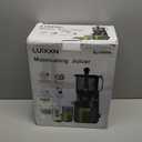 Cold Press Juicer, 5.8" Wide Feed Chute Juice Extractor Machine with 400W, High Juice Yield, Slow Masticating Juicer for Whole Vegetables & Fruits, Dark Grey