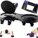 Multi Slider Home Gym Workout Device  All-in-One Core Training System with Push-Up Handles, Multifunctional Ab Roller & Core Sliders for Abs, Full-Body Workout Versatility