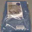 MIULEE 100% Blackout Linen Curtains for Bedroom, Stone Blue Solid Luxury Decor Thermal Insulation Room Darkening Drapes for Living Room Nursery Back Tab Rod Pocket 42 x 63 Inches, 2 Panels