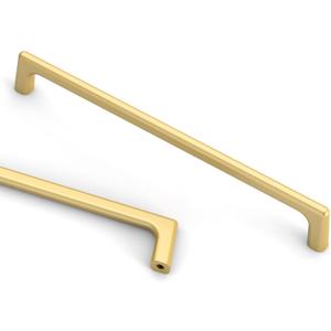 Asidrama 10 Pack 10 Inch(256mm) Gold Cabinet Pulls Cabinet Handles Cupboard Handles Kitchen Cabinet Hardware for Cupboard Drawer Pulls 3307 (10" Hole Center)