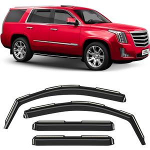 Voron Glass in-Channel Extra Durable Rain Guards for Toyota Sequoia 2023-2026, Window Deflectors, Vent Window Visors, 4 Pieces - 200556