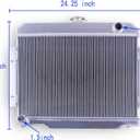 3 Row Full Aluminum Radiator for 1972-1986 JEEP CJ5 CJ6 CJ7 J10 J20,1974-1975 Jeep Cherokee,1981-1985 Scrambler RadiatorNot suitable for Chevy engine