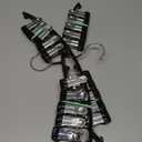 Legging Organizer for Closet, Metal Yoga Pants Hangers 2 Pack w/10 Clips Holds 20 Leggings, Space Saving Hanging Closet Organizer w/Rubber Coated Closet Organizers and Storage, Black