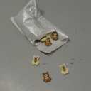 50pcs Caroon Beige Coffee Bear Resin Cabochon Flatbacks Fit Phone Decor Parts Scrapbooking Craft DIY Hair Bows Accessories