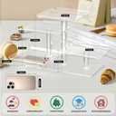 4 Tier Cupcake Stand, Acrylic Dessert Tree Tower Display Holder for Wedding Birthday Party Candy Bar Decor