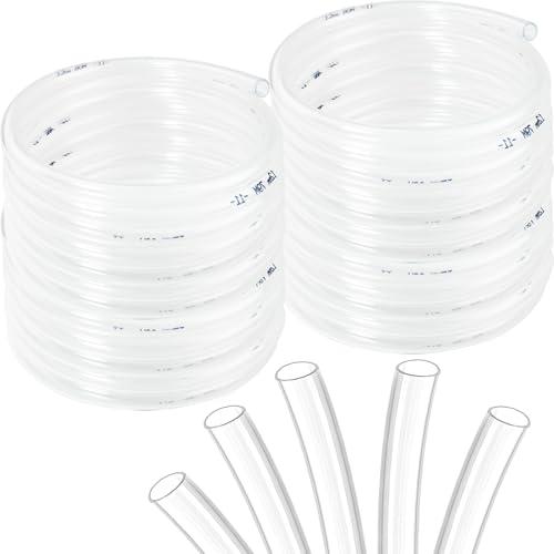 Clear Vinyl Tubing Clear Tubing Clear Hose PVC Tubing (3/8" ID x 1/2” OD x 10 Feet) Clear